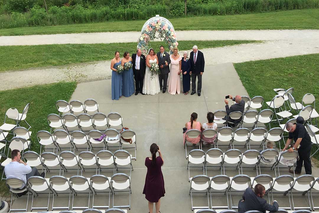 Back Patio Wedding
